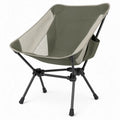 Opvouwbare campingstoel met bekerhouder 55 x 55 x 65 cm Olijfgroen/Zwart/Lichtgrijs
